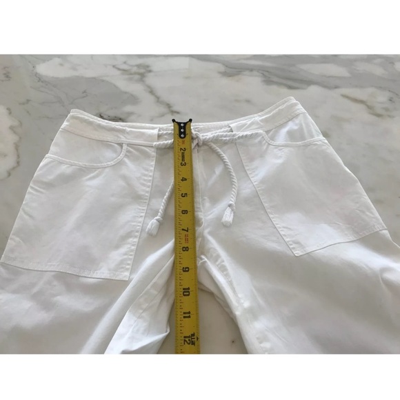 LaROK WHITE COTTON DRAWSTRING PANTS SIZE US 4 - Picture 10 of 12